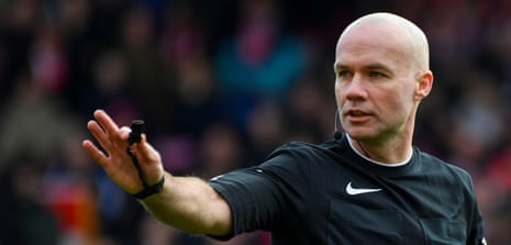 Paul Tierney leads today’s team of match officials at the Emirates Stadium