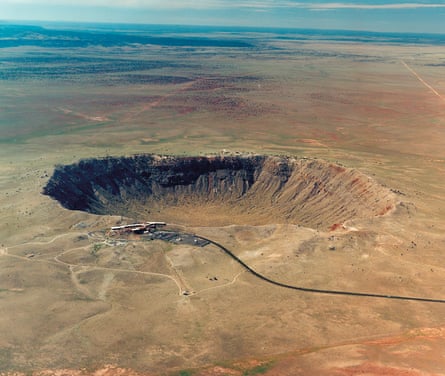 The Barringer Crater in Arizona known as Canyon Diablo,