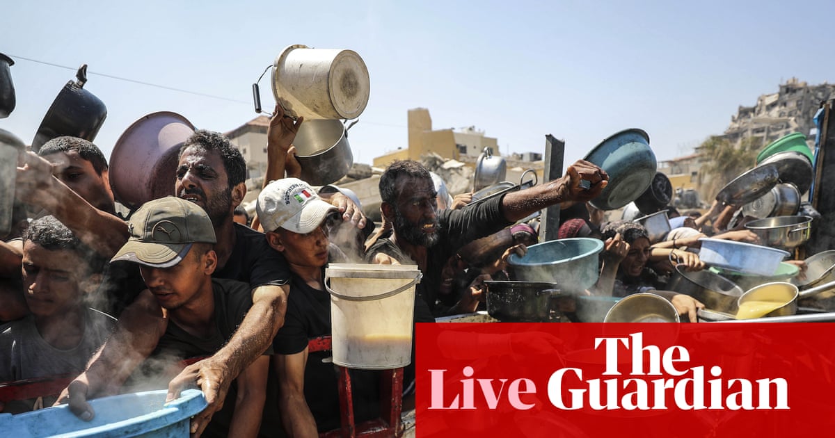 Bernie Sanders introduces resolution to stop arms sales to Israel as it continues to starve Gaza – US politics live