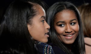 Malia, left, and Sasha