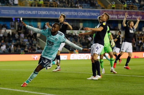 Ademola Lookman opens the scoring for the Foxes at the New Den.