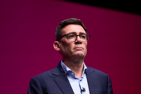 Andy Burnham at the conference yesterday.