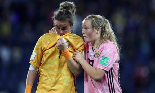 scotland crash out of women s world cup after dramatic argentina comeback women s world cup 2019 the guardian
