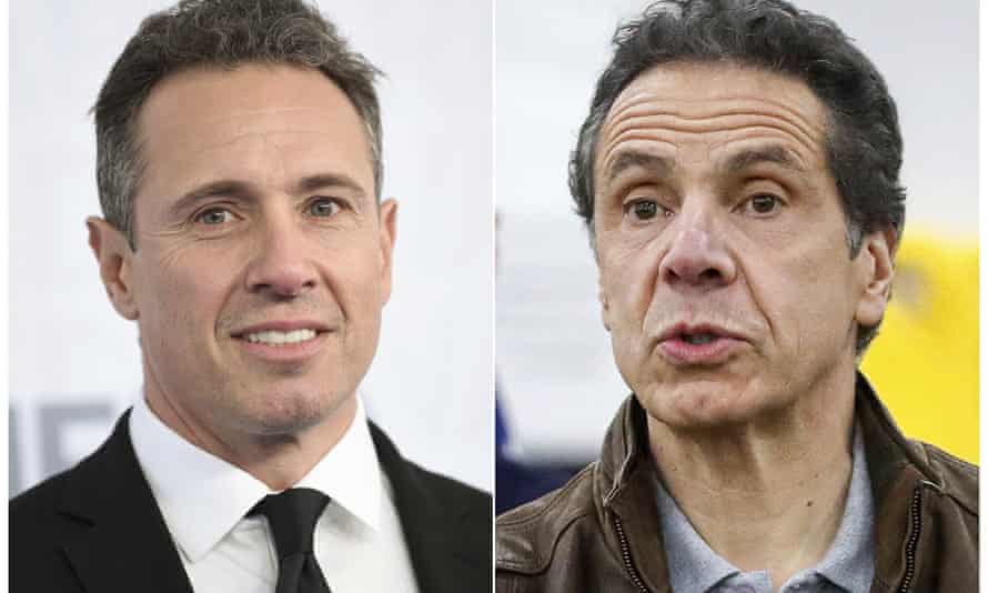 Chris Cuomo Says He Obviously Can T Report On His Brother Andrew Cuomo For Cnn Andrew Cuomo The Guardian