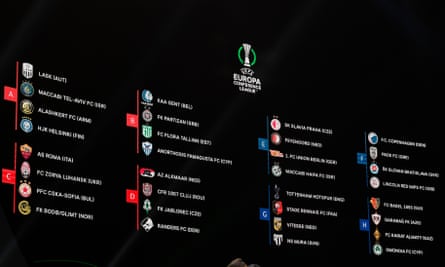 The Europa Conference League in full.