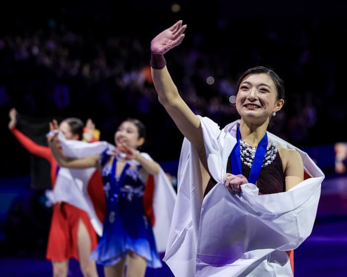 Kaori Sakamoto ends career with fourth world title as Glenn falls out of medals