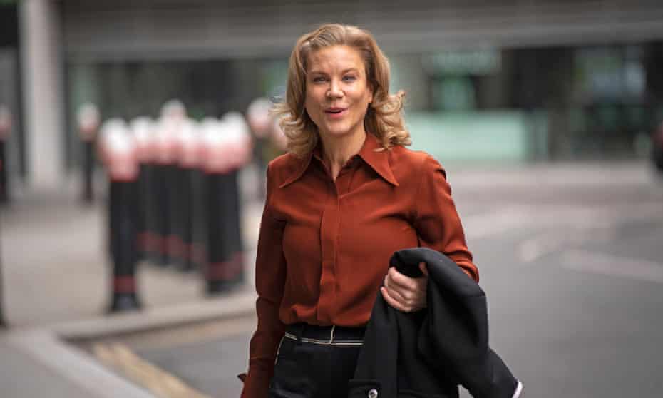 Amanda Staveley arriving at the high court in London 
