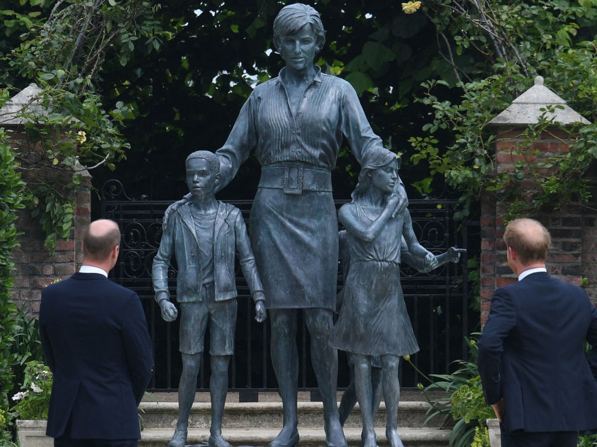 William and Harry unveil Diana statue at Kensington Palace | Diana, Princess of Wales | The Guardian