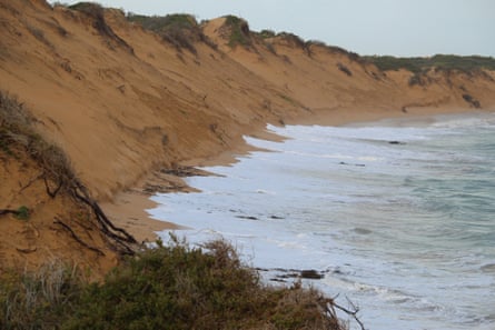 Erosion at Beachport on South Australia's Limestone Coast