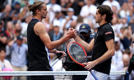 Taylor Fritz stuns Alexander Zverev in four sets to reach US Open semi-final | US Open Tennis 2024 | The Guardian