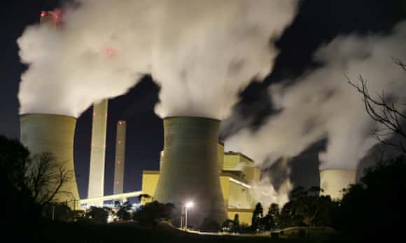 Loy Yang power station in the Latrobe Valley, Victoria, is also one of Australia's largest emitters of greenhouse gases.