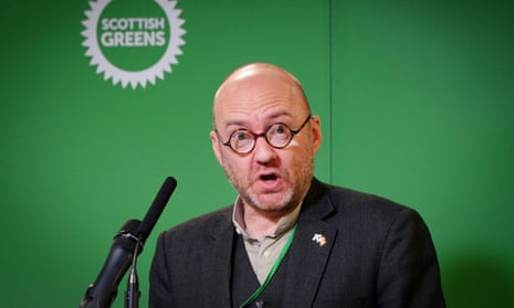 Party co-leader Patrick Harvie was among the Scottish Green MSPs to walk out.