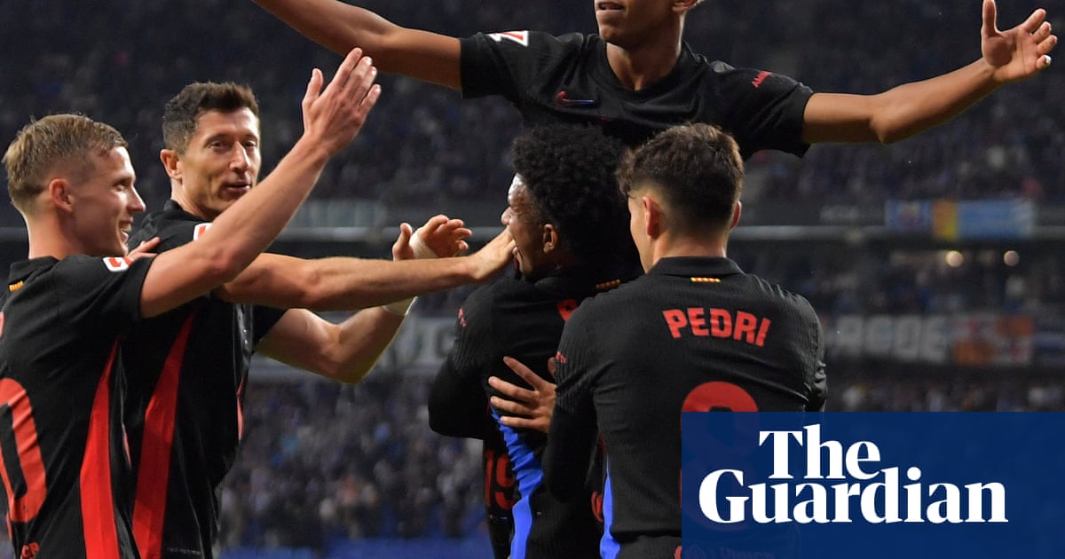 Barcelona crowned La Liga champions after victory over 10-man Espanyol