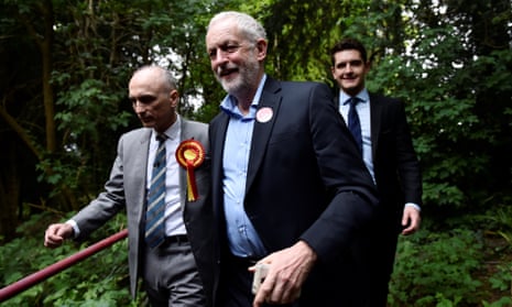 Chris Williamson with Jeremy Corbyn at an election campaign event in Derby, 2017.