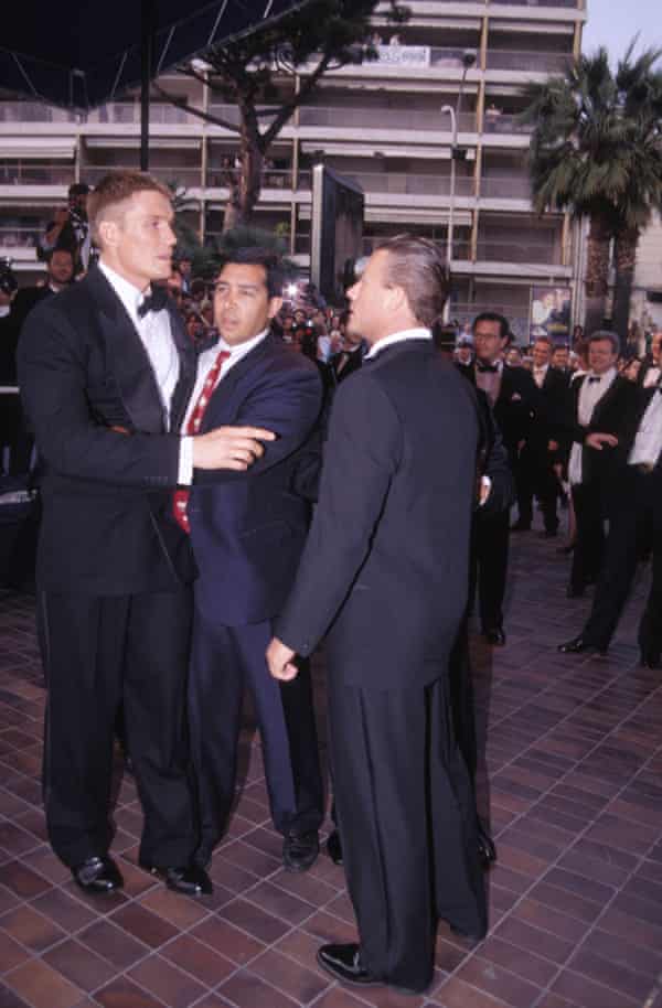Dolph Lundgren squaring up to Jean-Claude Van Damme in 1992