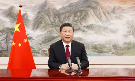 Xi Jinping delivers a keynote virtual address for the World Economic Forum.