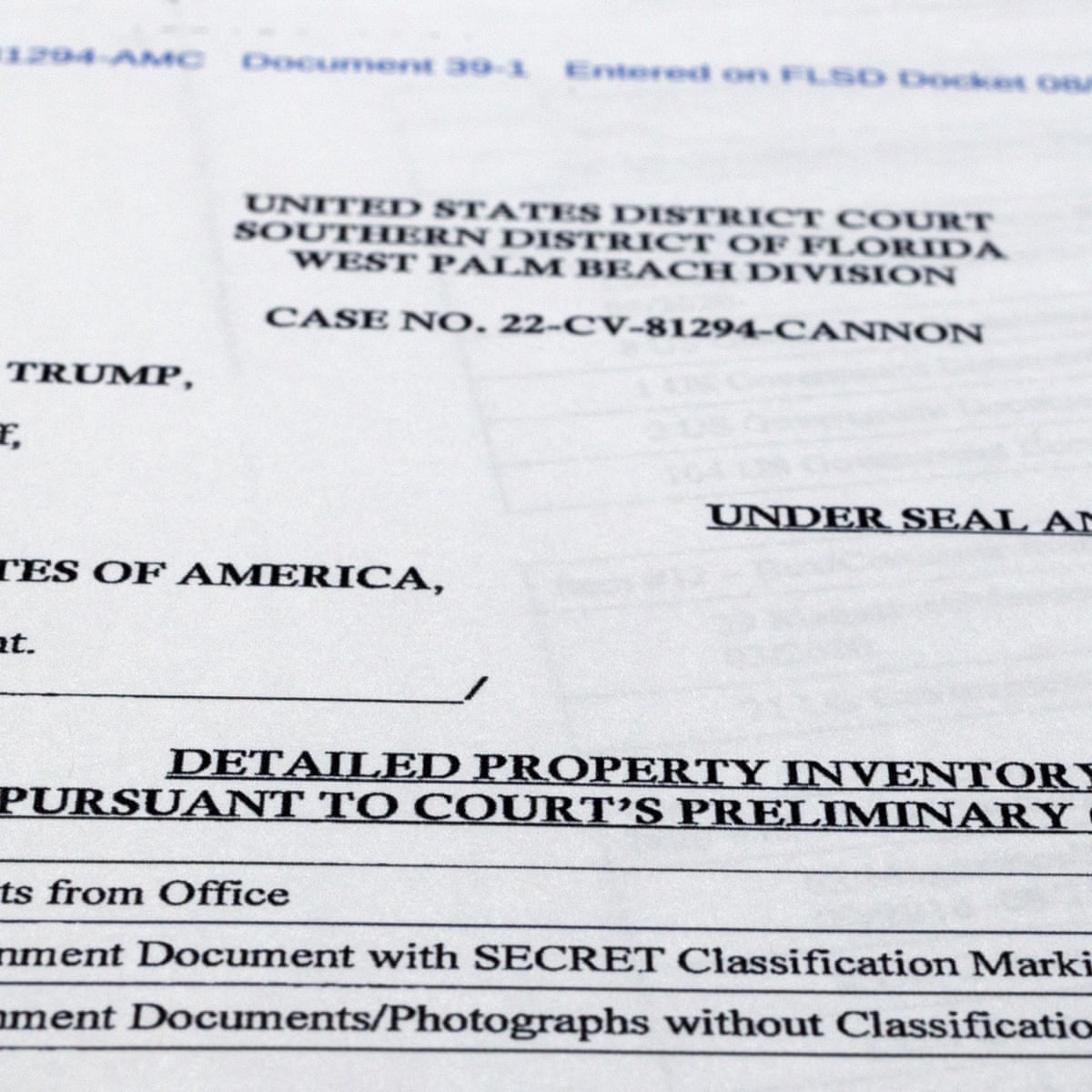 Classified Documents