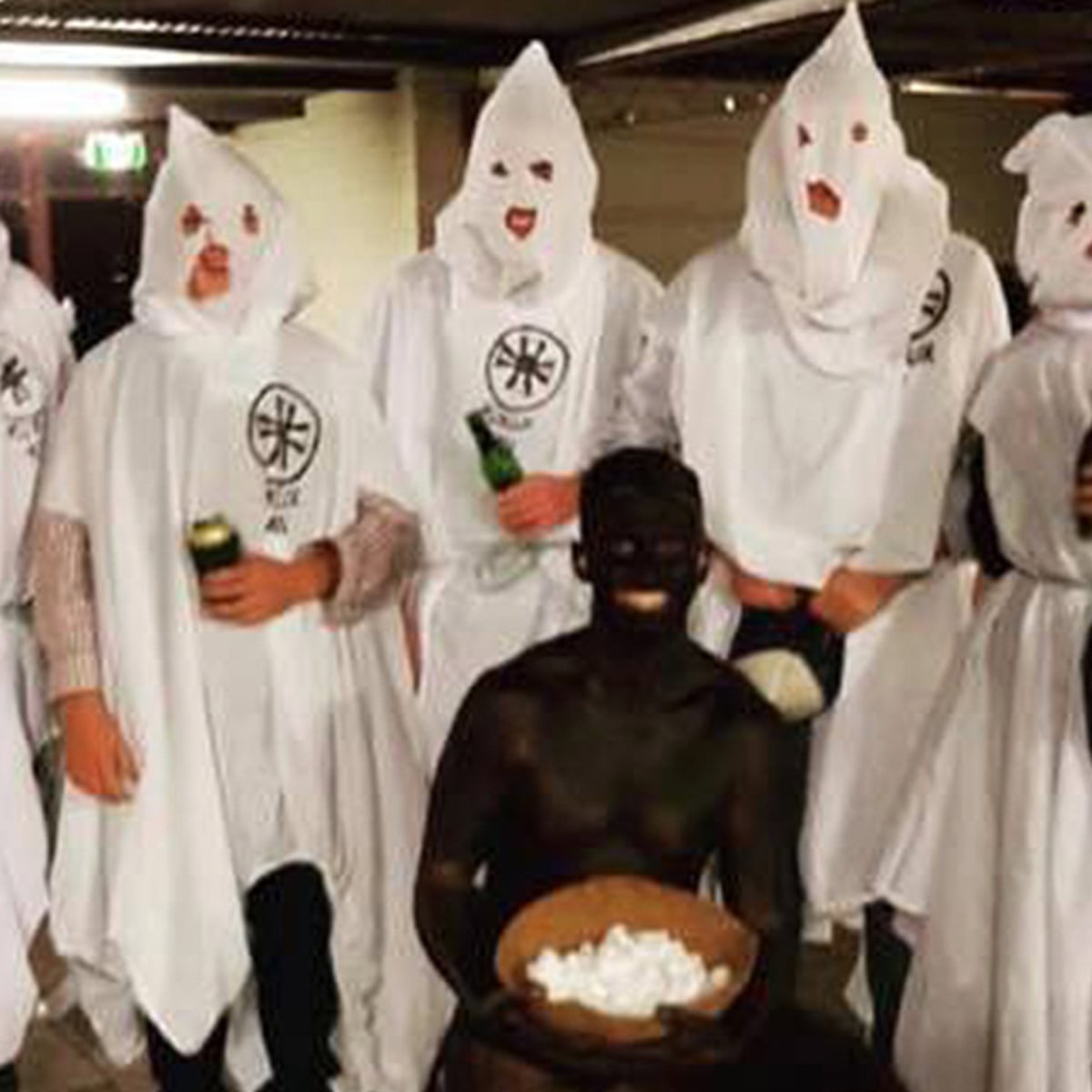 Australian university students dress as Ku Klux Klan and in