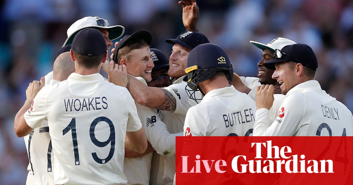 Ashes 2019: England win fifth Test by 135 runs as series is drawn – live!