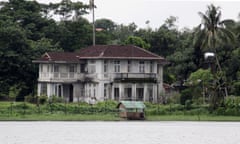 Aung San Suu Kyi's now empty house is seen by Yangon's Inya lake, 2009