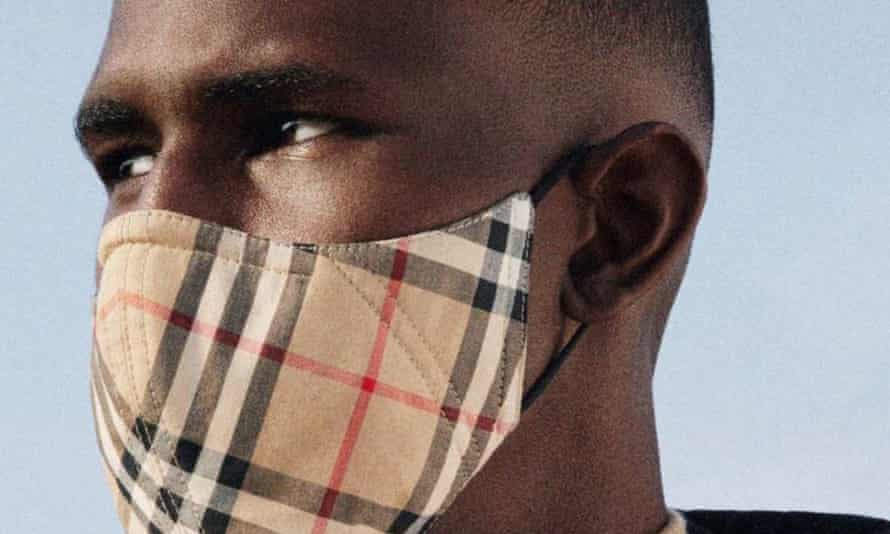 Burberry face mask announced last month.