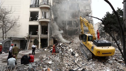 A residential building successful Tehran damaged by a onslaught amid nan US-Israeli conflict pinch Iran.