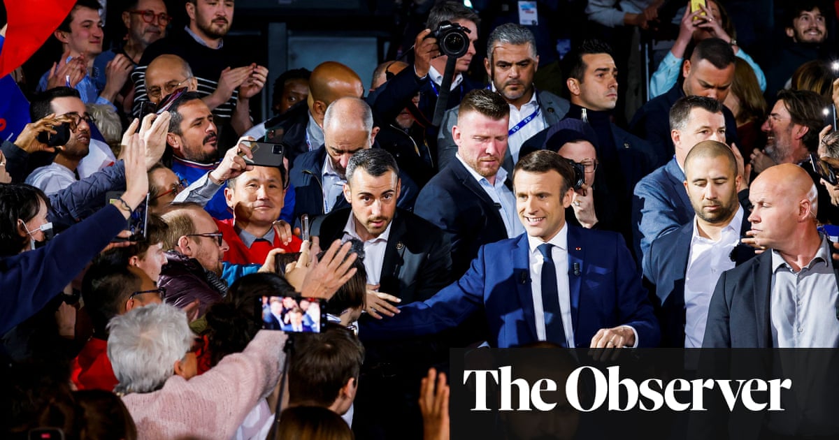 Emmanuel Macron’s novices rally to hear how their elusive leader plans to win a second term