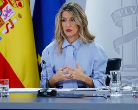 Yolanda Díaz earlier this month.