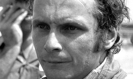 Niki Lauda in 1975, the year he won his first F1 world championship.