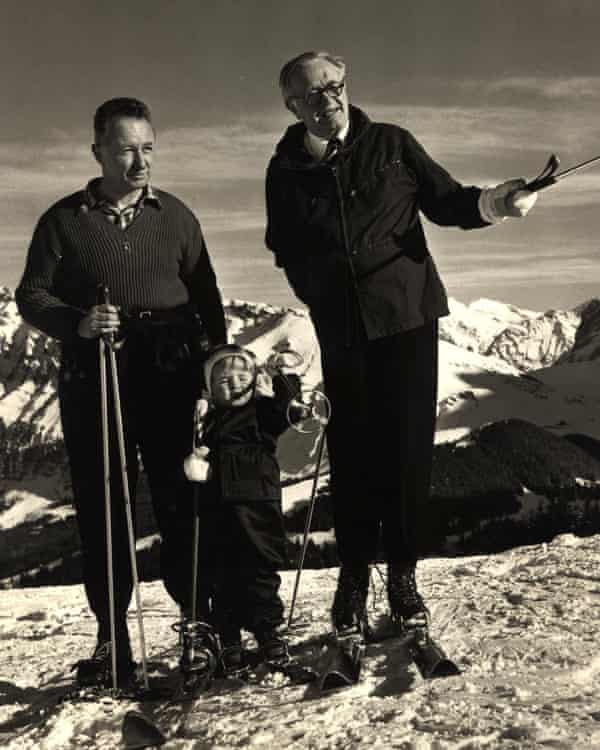 Three generations of the Lunn family in 1965, Sir Arnold (right), son Peter and grandson Bernie.