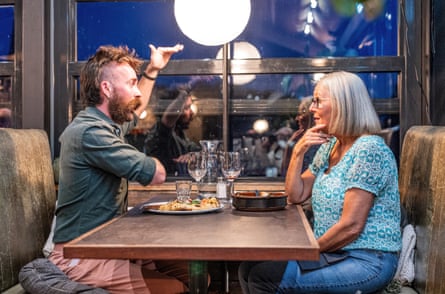 Dining across the Divide Henry and Lynn at Tre Ciccio Ramsbottom in Ramsbottom 10/08/26 Photographer Sonja Horsman