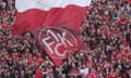 Kaiserslautern fans bounce in the stands