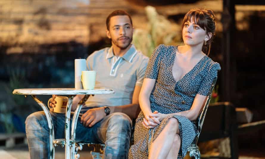 Youthful dreams crushed by quotidian reality … Ukweli Roach (Pete) and Ophelia Lovibond (Lou) in Nightfall.