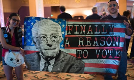 Bernie Sanders supporters in California in March 2016.
