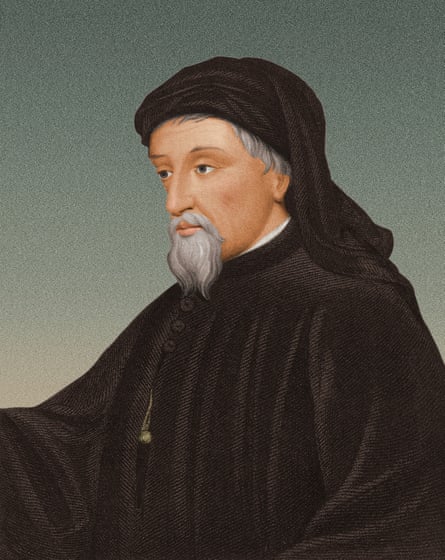 Portrait of Geoffrey Chaucer (circa 1342-1400).