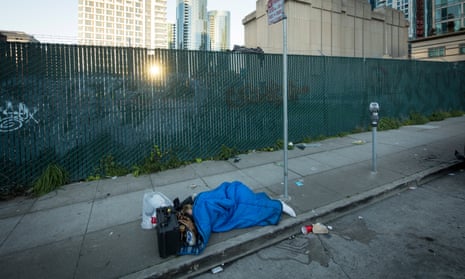 A homeless person in San Francisco. A campaign to block a new homeless shelter has prompted an angry response from the city’s mayor.
