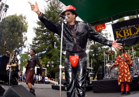 Larry Blackmon and Cameo perform at the Stone Soul Picnic in Hayward, California on 31 May 2004.