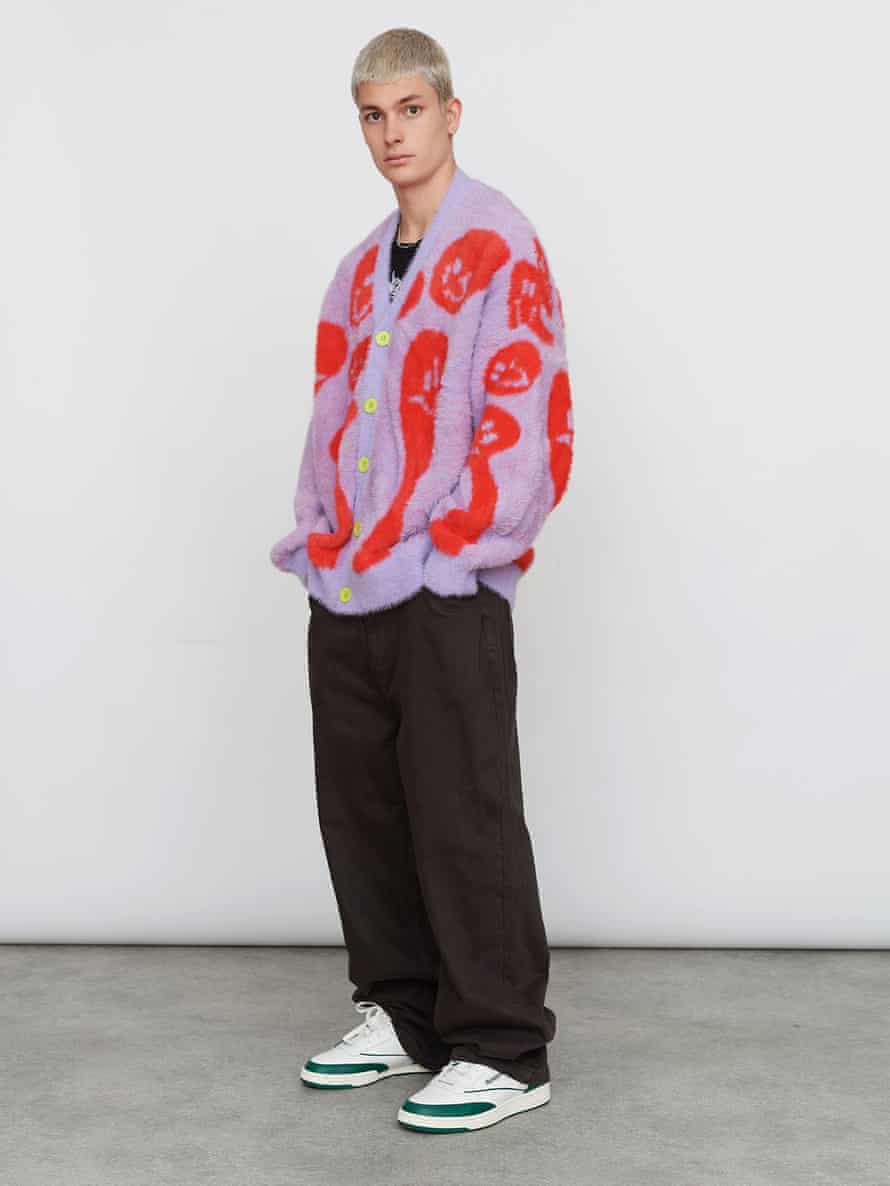 Lazy Oaf's 10 Best Men's Cardigans for Summer 2022 Lava Lamps Purple and Red Cardigans