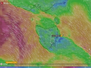 Screenshot of Windy app for First Dog on the Moon article on weather apps