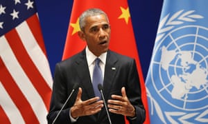 Barack Obama at joint ratification of Paris climate change agreement