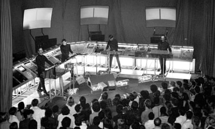 Kraftwerk performing at the Ritz in New York in 1981