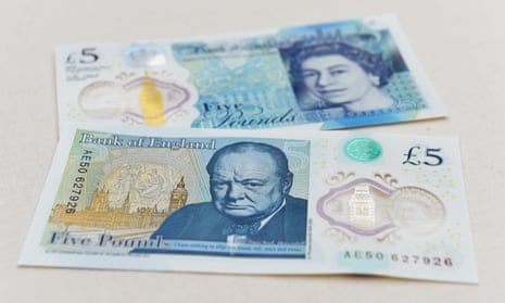 The new polymer £5 note entered circulation in September.