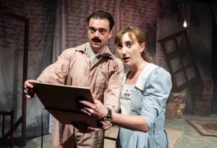 Convincing … Sam Mac as Hitler and Ruby Ablett as Anna Freud.