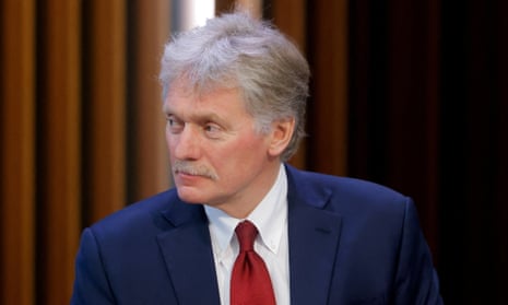Kremlin spokesperson Dmitry Peskov attends Russian president Vladimir Putin's annual end-of-year press conference and phone-in in Moscow last December.