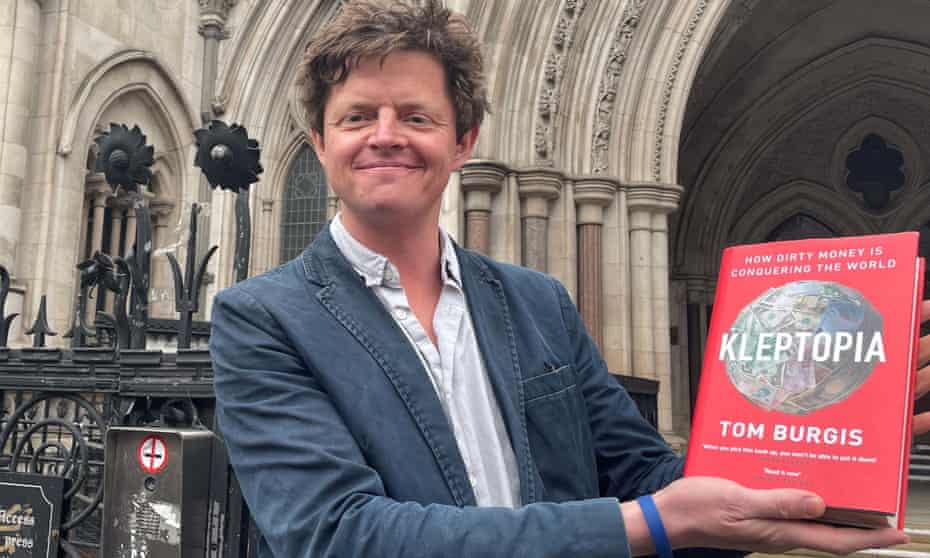 Tom Burgis outside of the Royal Courts of Justice in London on Wednesday.