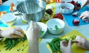 A cookery class run by the not-for-profit company, Community Stuff, in Eastbourne.