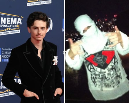 Timothée Chalamet (left) and EsDeeKid.