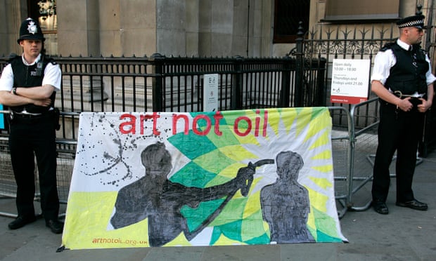 For years campaigners have been claiming BP sponsorship deal helps the oil giant to ‘greenwash’ its tattered public image, and want the gallery to terminate BP’s contract.