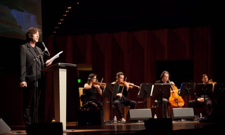 Gaiman and FourPlay perform at the Sydney Opera House in 2010.
