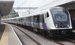 An Elizabeth Line train in London